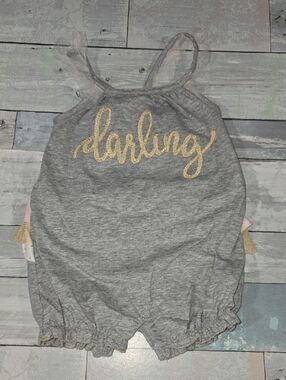 Mud Pie Darling Ruffle Romper Sizs 6-9 Month